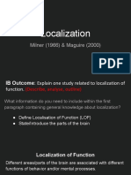 Localization of Function Studies