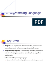 C Programming Language Fundamentals