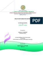 Pampanga State Agricultural University: Practicum Narrative Report