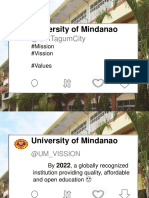 University of Mindanao: @umtagumcity