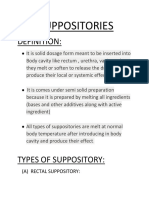 Suppositories: Definition