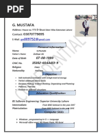 G. Mustafa: D-B Contact