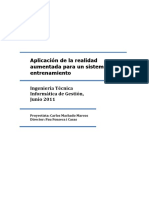 Aplicación de La Realidad Aumentada Sistema Entretenimiento PDF