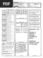 Character Sheet - Duergar