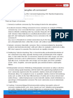 What Are Some Examples of Corrosion?