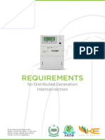 Requirements: For Distributed Generation Interconnection