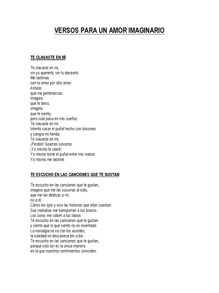 Versos para Un Amor Imaginario | PDF | Granizo | Cielo, image size:768x1024