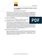 Engagement in Practice: Co-Creation Process in Higher Education Contexts To Innovate in Pre-Calculus Curriculum