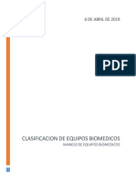 Clasificacion Equipos Biomedicos