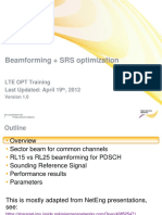 Beamforming + SRS Optimization: LTE OPT Training Last Updated: April 19, 2012