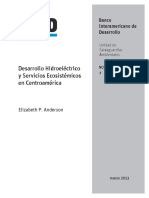 Desarrollo Hidroeléctrico y Servicios Ecosistémicos en Centroamérica