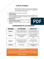 MODELO DE Plan de Trabajo