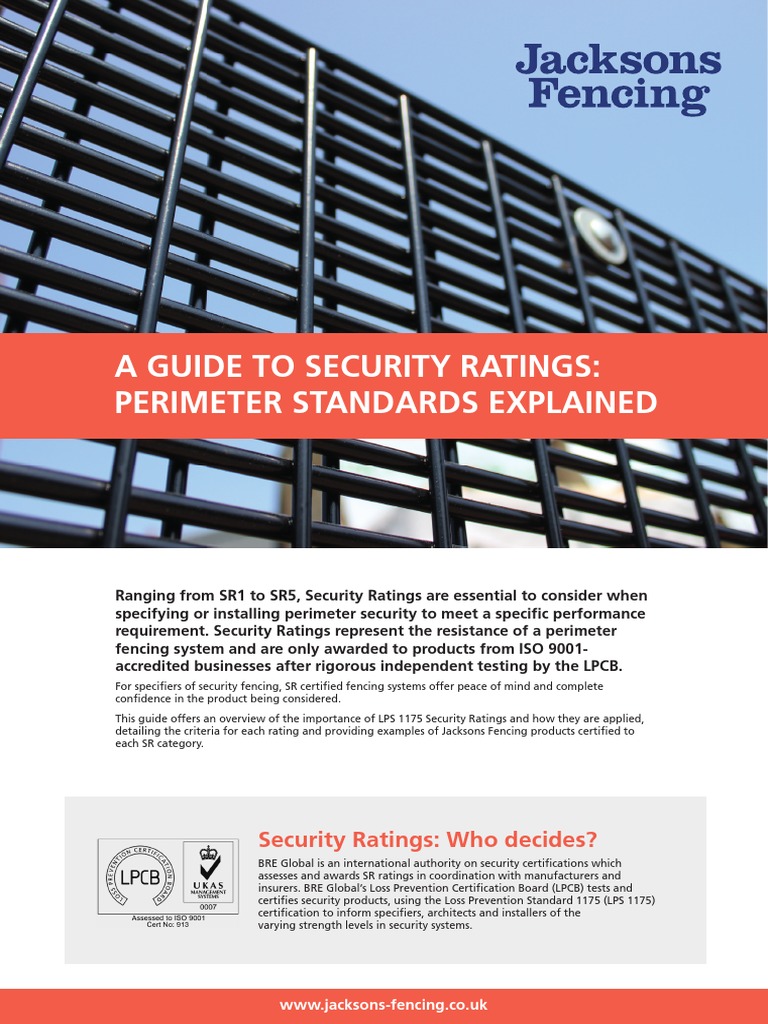 Understanding Security Ratings for Fencing | PDF | Security | Security ...