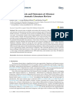 Social Sciences: The Determinants and Outcomes of Absence Behavior: A Systematic Literature Review