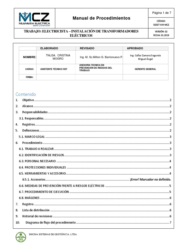 Instalación De Transformadores Eléctricos Pdf Electricidad
