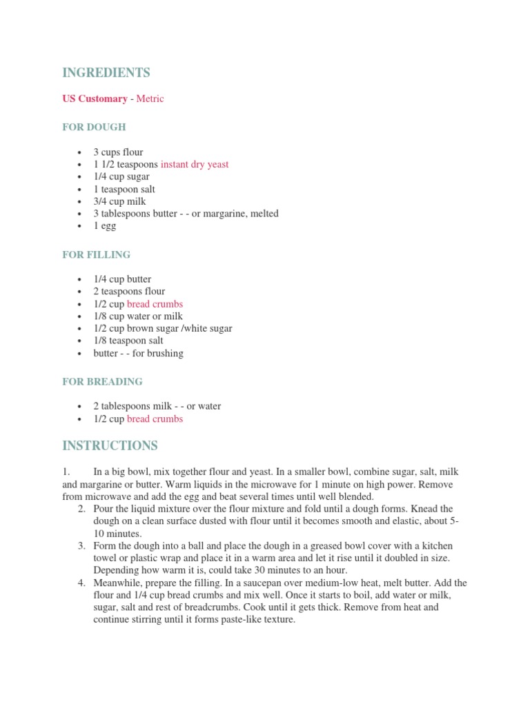 Ingredients Spanish | PDF | Cooking, Food & Wine | Technology & Engineering