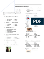 Choose The Right Answer by Crossing (X) A, B, C, D For The Right Answer. My School