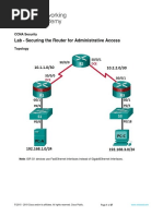 2.6.1.2 Lab - Securing The Router For Administrative Access - Unlocked