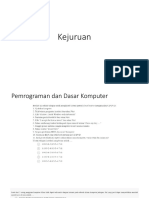 Pemrograman Dan Dasar Komputasi