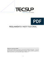 Reglamento Institucional TECSUP