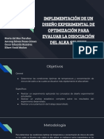 Implementacion de Un Diseño para Evaluar La Disolucion Del Alkaserse