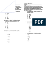 Examen Trigonometria