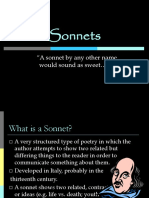 Sonnets: "A Sonnet by Any Other Name Would Sound As Sweet "