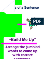 Parts of A sENTENCE