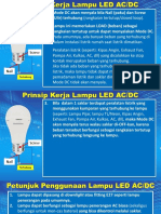 Prinsip Kerja Petunjuk Penggunaan Lampu LED AC DC