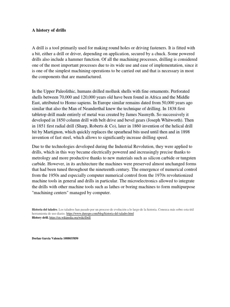 A History of Drills PDF