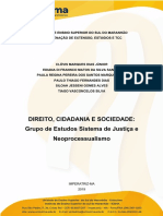 PROJETO DE INICIAÇÃO CIENTIFICA - Sistema de Justiça e Neoprocessualismo