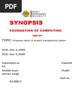 Synopsis: Foundation of Computing