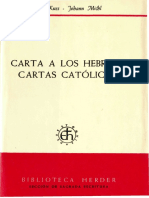 Kuss, O., Cartas A Los Hebreos. Cartas Católicas PDF