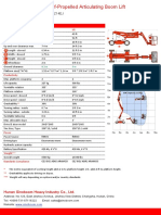 Self-Propelled Boom Lift Specs