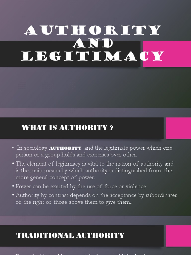 Authority AND Legitimacy | PDF | Legitimacy (Political) | Power (Social ...