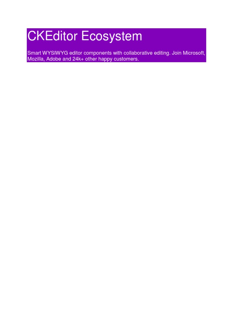 CKEditor PDF Integration Overview | PDF