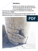 Deficiencias Postes en Barranca