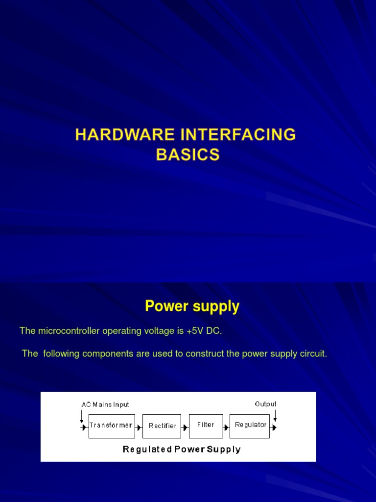 Hardware Interfacing Fundamentals | PDF | Electric Motor | Analog To ...
