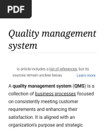 Quality Management System - Wikipedia