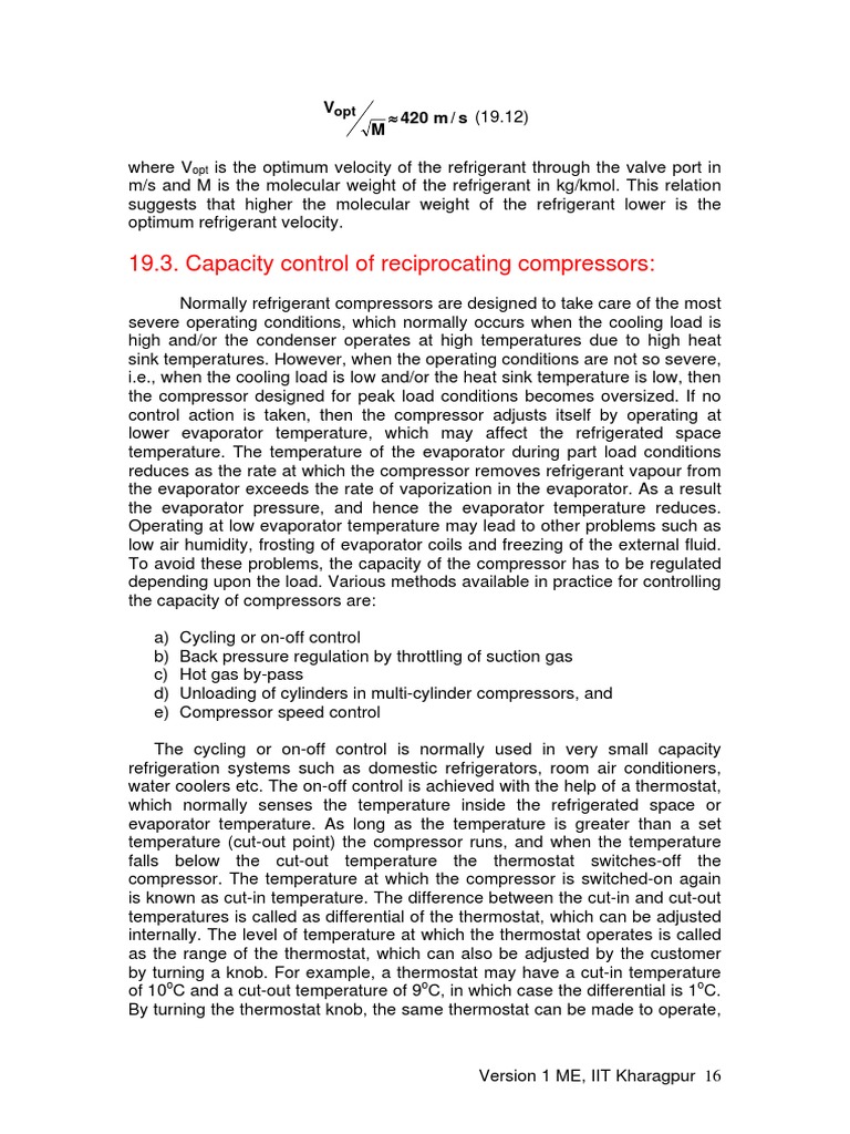 How To Increase Compressor Efficiency PDF Refrigeration Thermostat