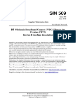 BT Wholesale Broadband Connect (WBC) Fibre To The Premise (FTTP)