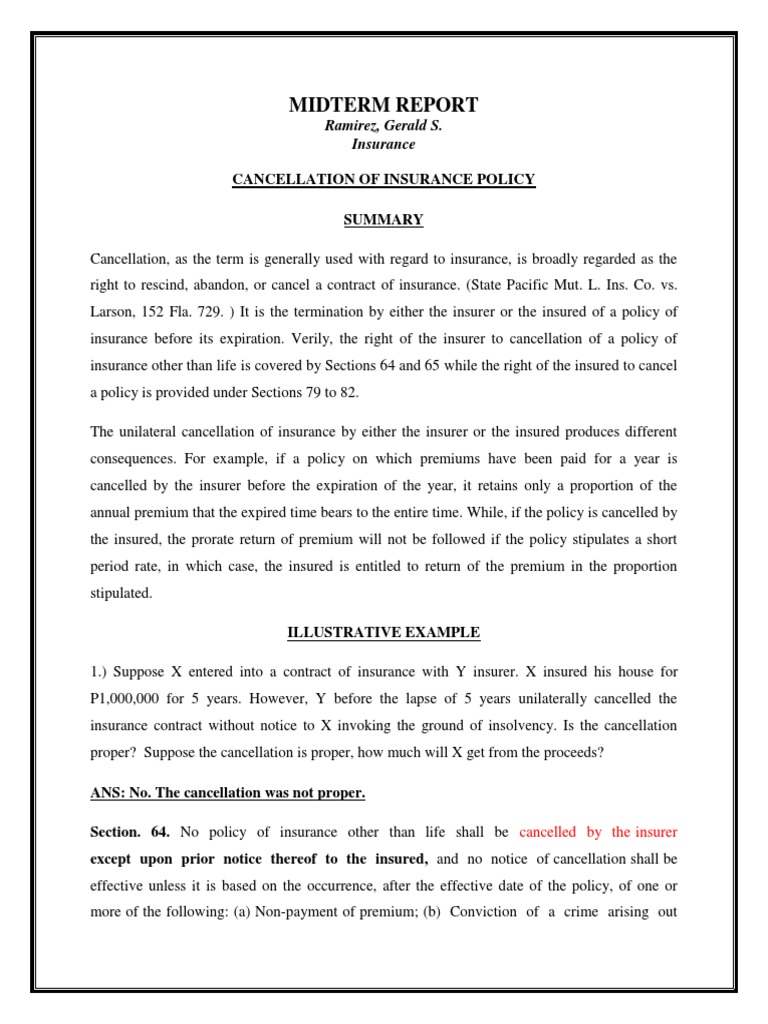 Insurance Written Report | PDF | Insurance Policy | Insurance