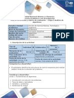 Guia de Actividades y Rubrica de Evaluación - Etapa 2 - Análisis de Algoritmos