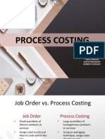 Process Costing: Presented By: Grace Ann Lim Aileen Manangan Kimberly Marquez