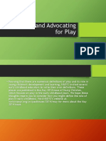 Defining and Advocating For Play