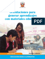 Orientaciones para Generar Aprendizajes Inicial PDF