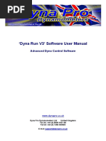 Dyna Run V3' Software User Manual: Advanced Dyno Control Software