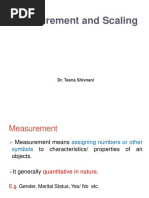 Measurement and Scaling Technique