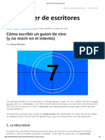 Cómo Escribir Un Guion de Cine
