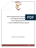 Software Design Document, Testing, Deployment and Configuration Management, and User Manual of The UUIS - A Team 4 COMP5541-W10 Project Approach
